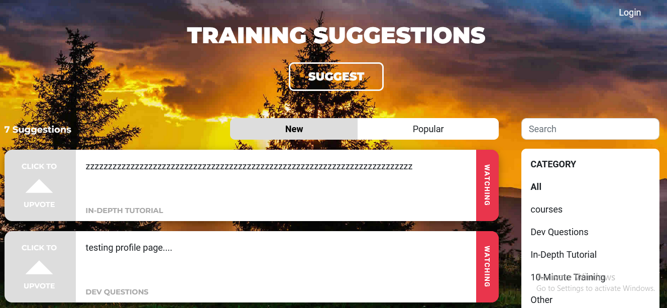 go to my suggestion site